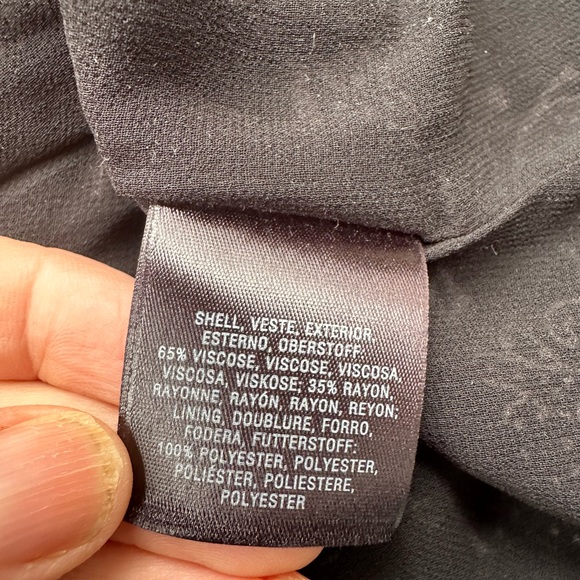 Anthropologie Maeve NORONHA BLACK ELEPHANT MOTIF faux wrap dress size medium - Picture 11 of 13